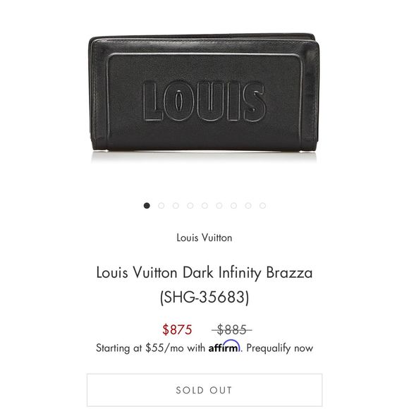 Louis Vuitton Black Dark Infinity Leather Brazza Large Bi-Fold Wallet Virgil Abl - Picture 14 of 15